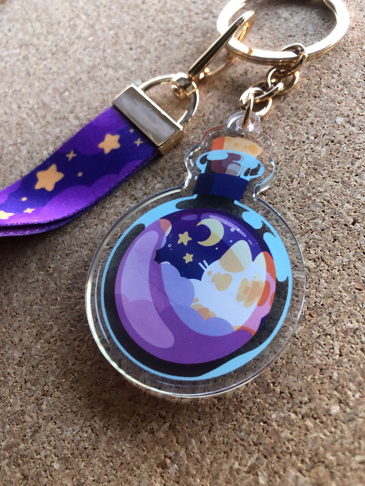 Potion Cat Charm + Lanyard