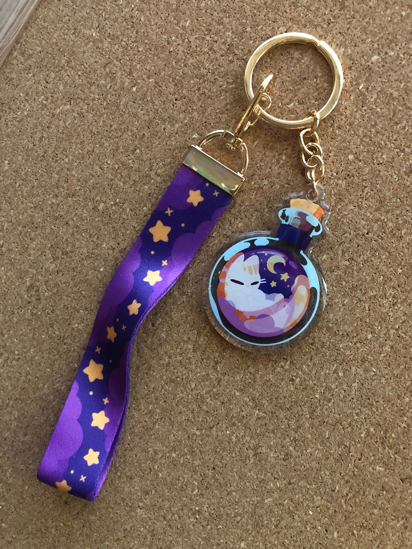 Potion Cat Charm + Lanyard