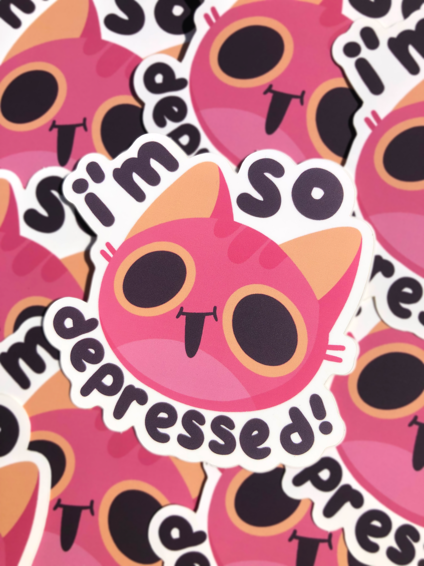 i'm so depressed sticker