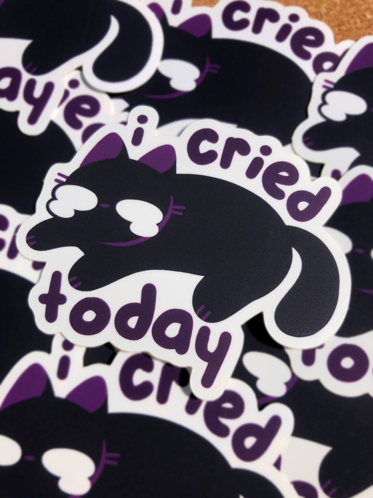 i cried today sticker