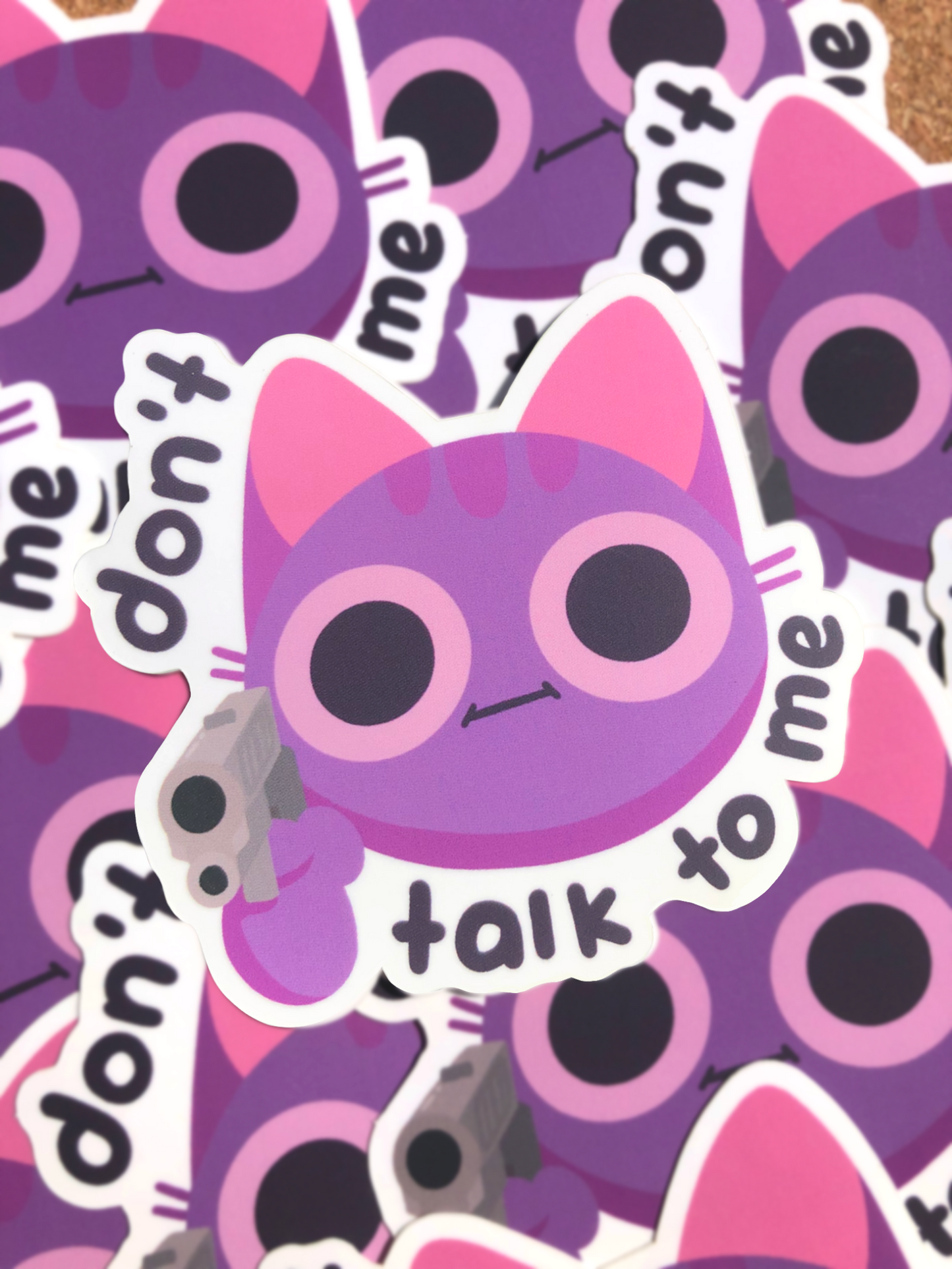 don't talk to me sticker