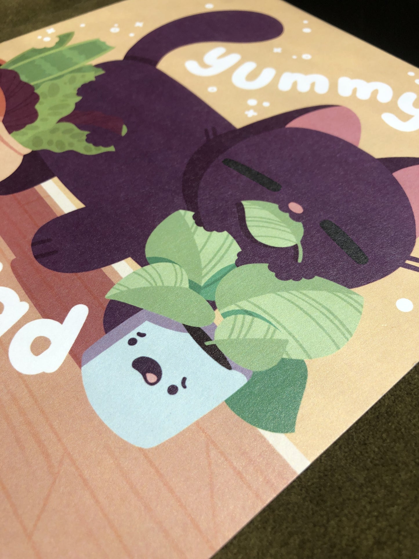 yummy salad print