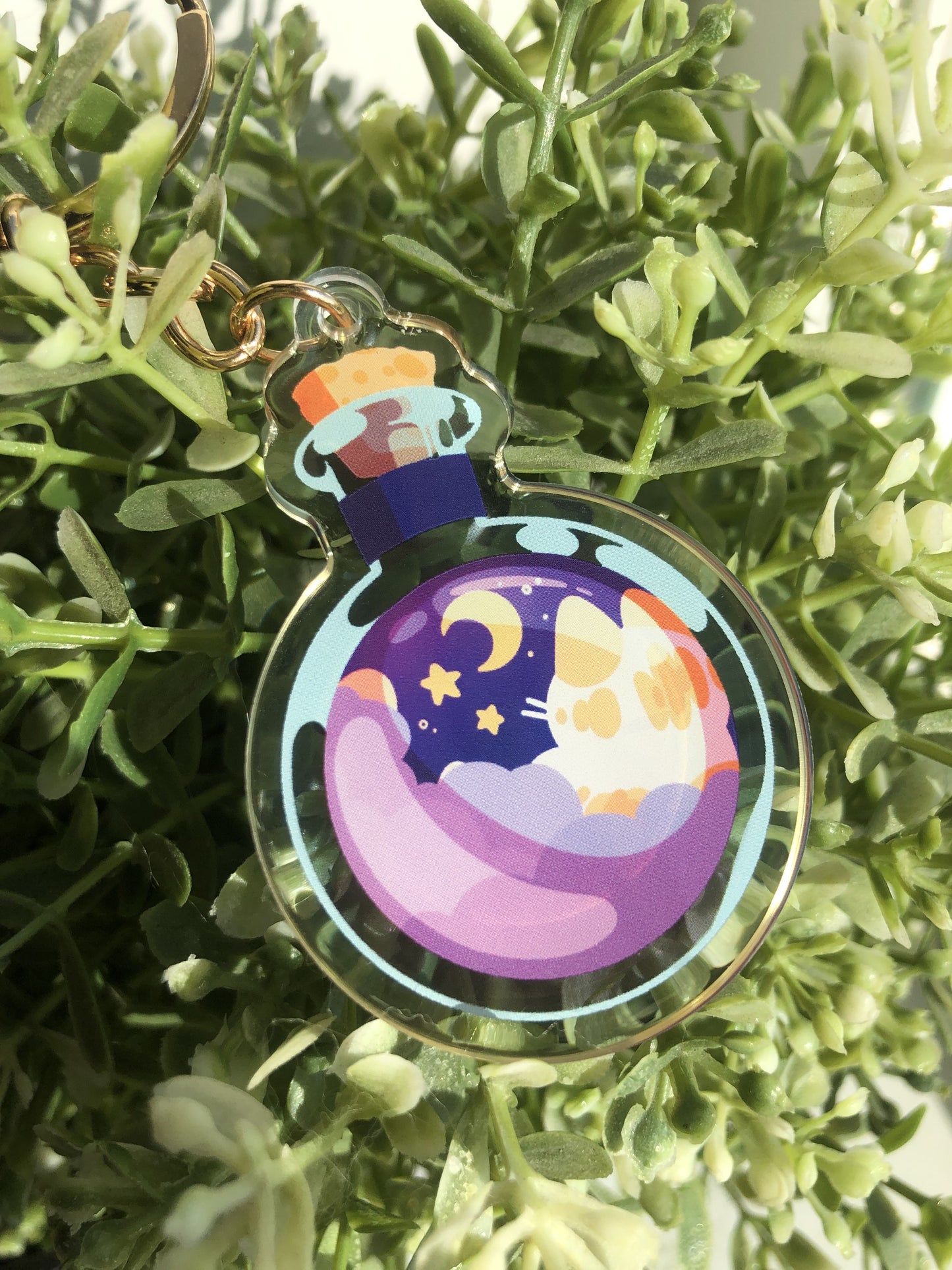 Potion Cat Charm + Lanyard