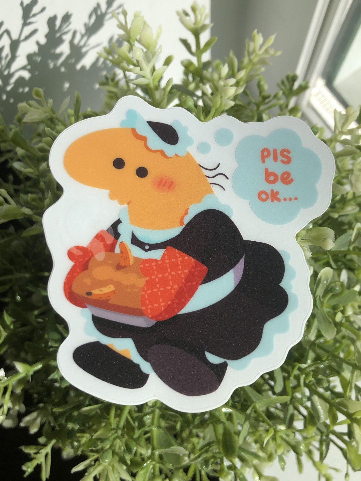 smiling friends maid charlie sticker