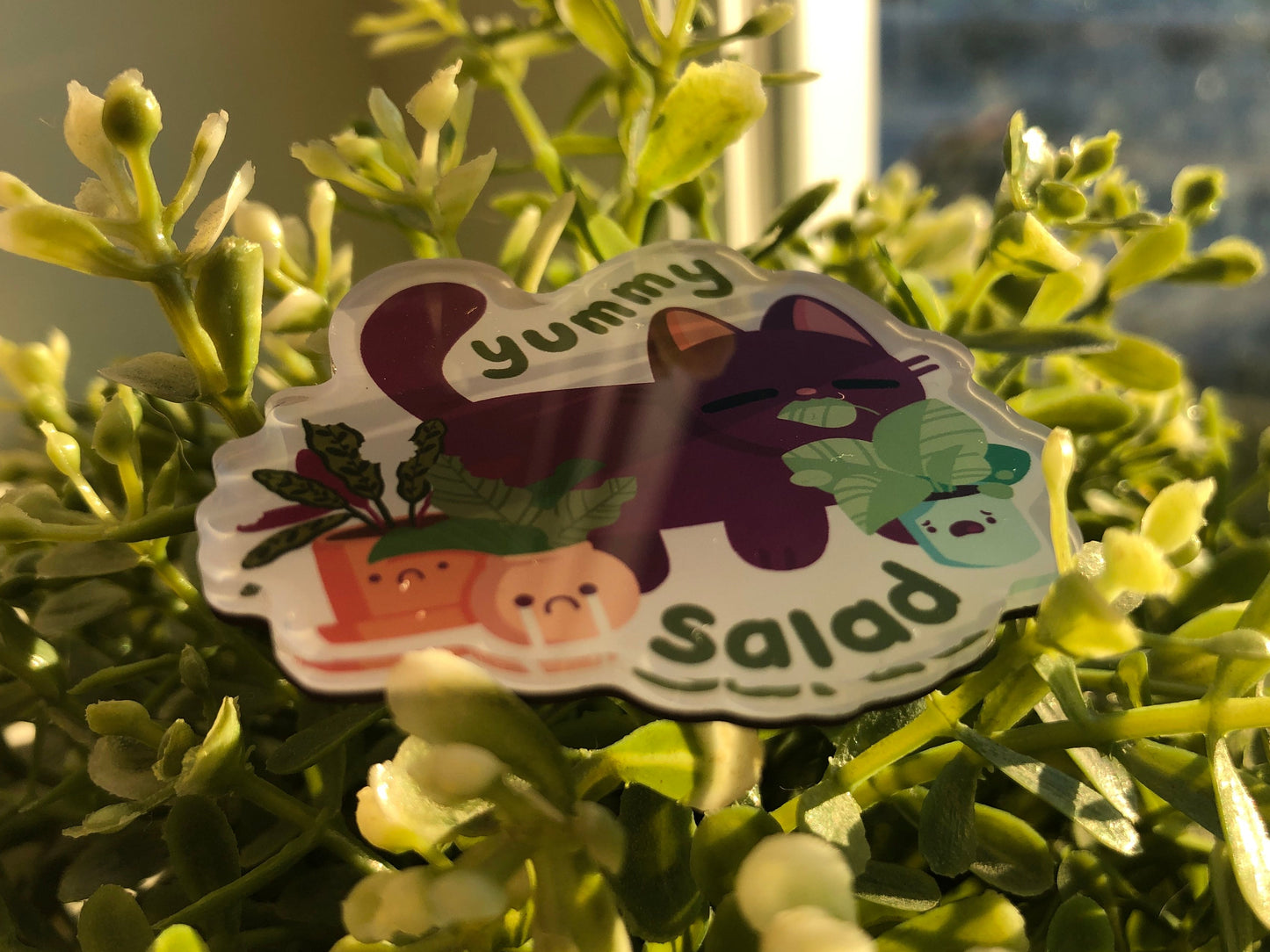 Yummy Salad Acrylic Magnet