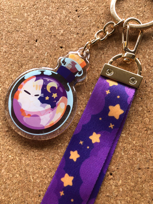 Potion Cat Charm + Lanyard