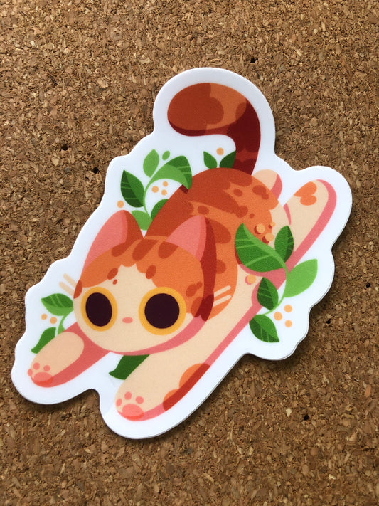 plant cat sticker