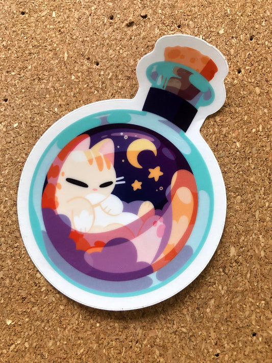 potion cat sticker