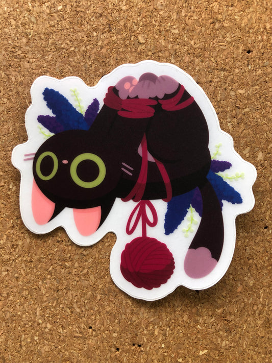 knotty kitty sticker