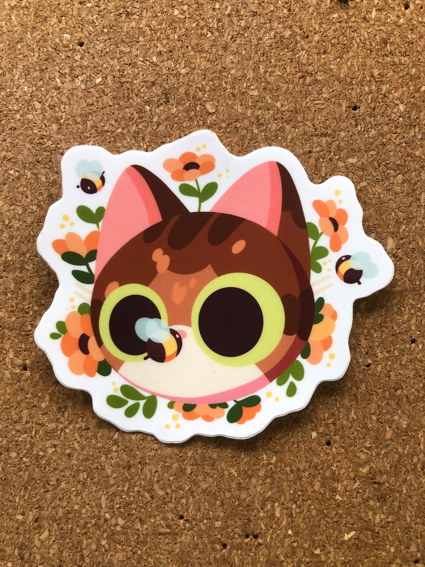 bee cat sticker