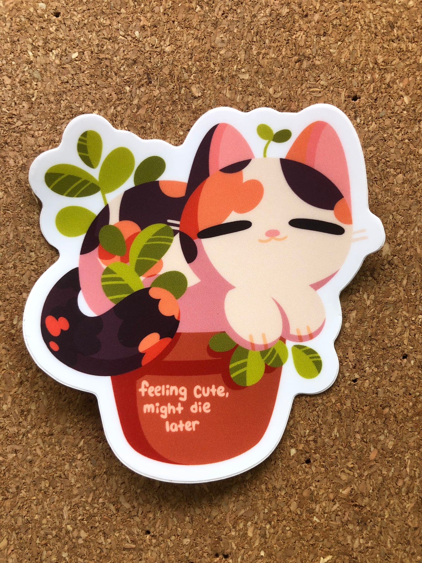 feeling cute sticker