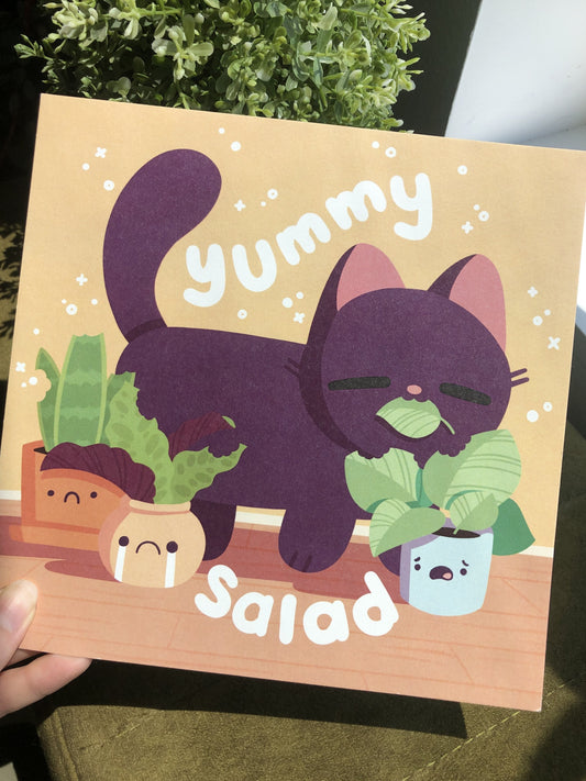 yummy salad print