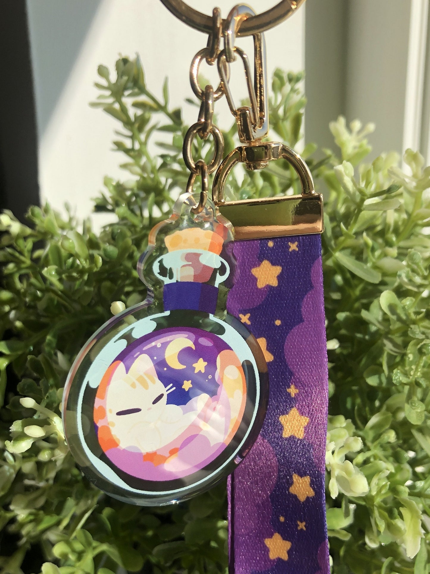 Potion Cat Charm + Lanyard