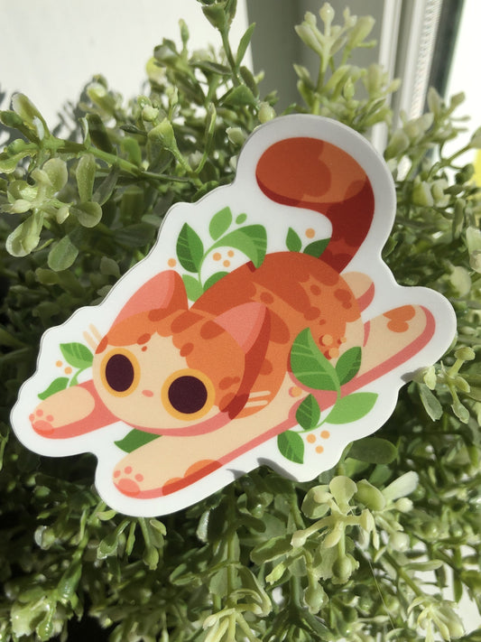 plant cat sticker