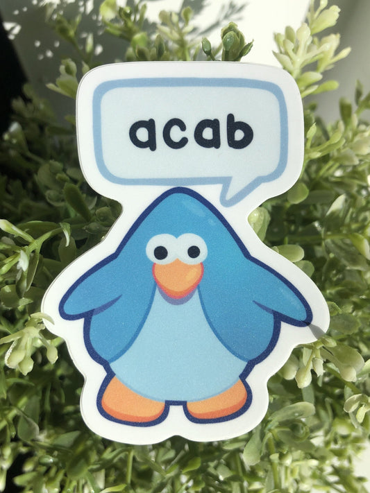 acab penguin sticker