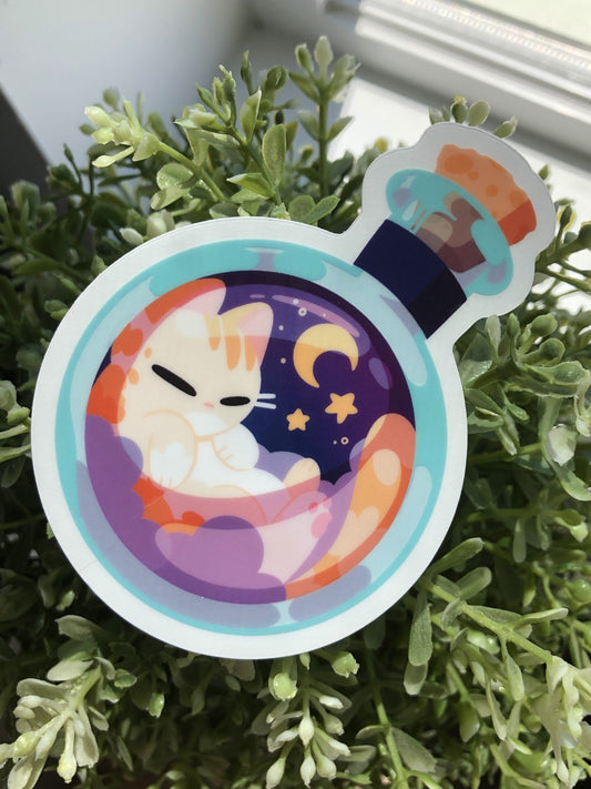 potion cat sticker