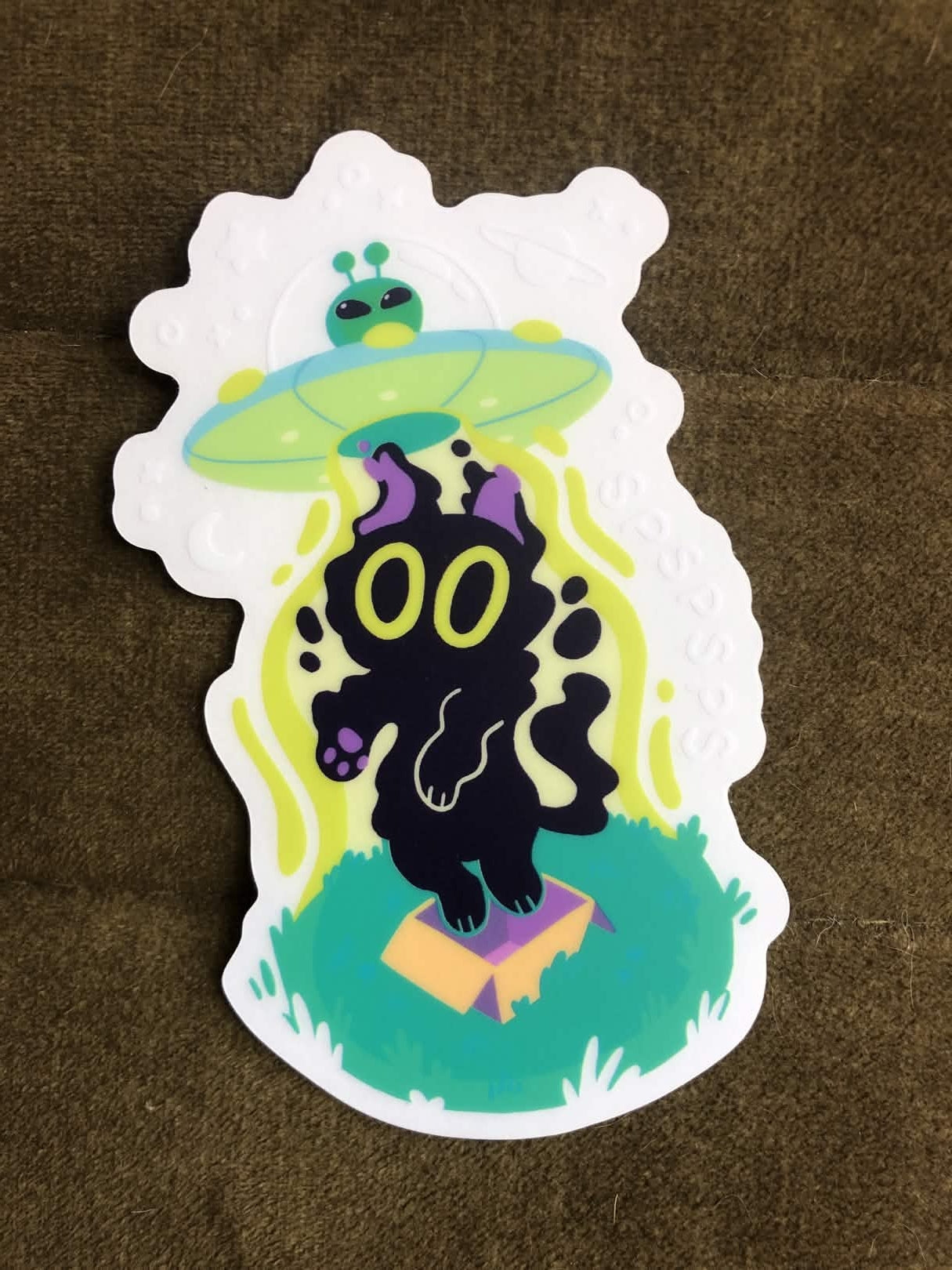 UFO Cat Sticker