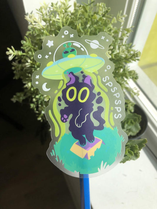 UFO Cat Sticker