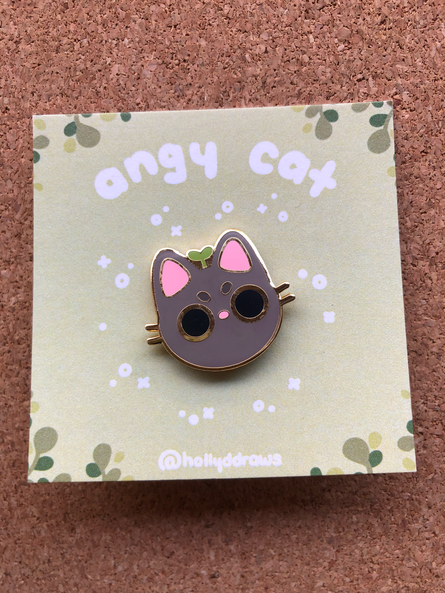 Angy Cat Enamel Pin