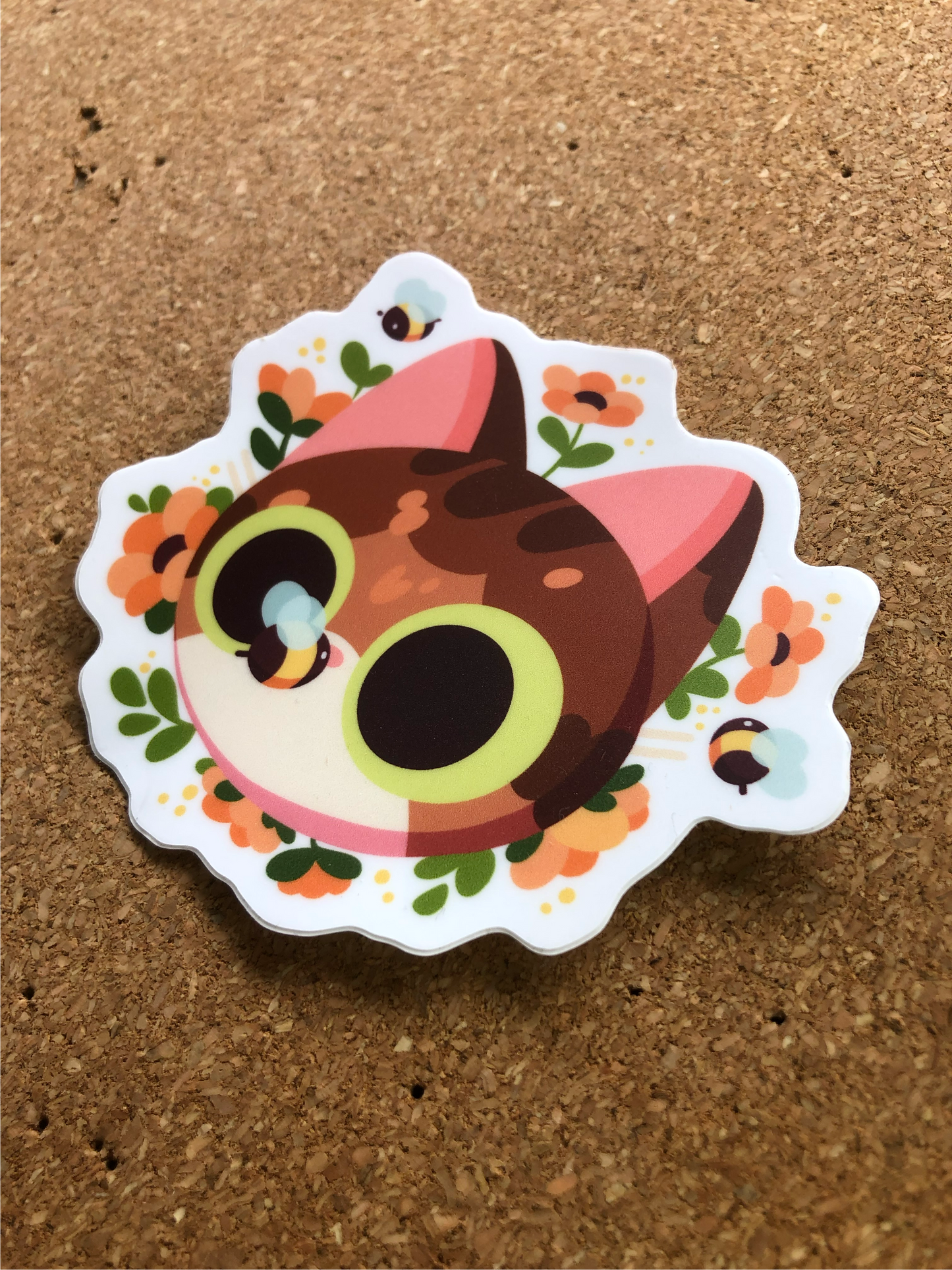 bee cat sticker