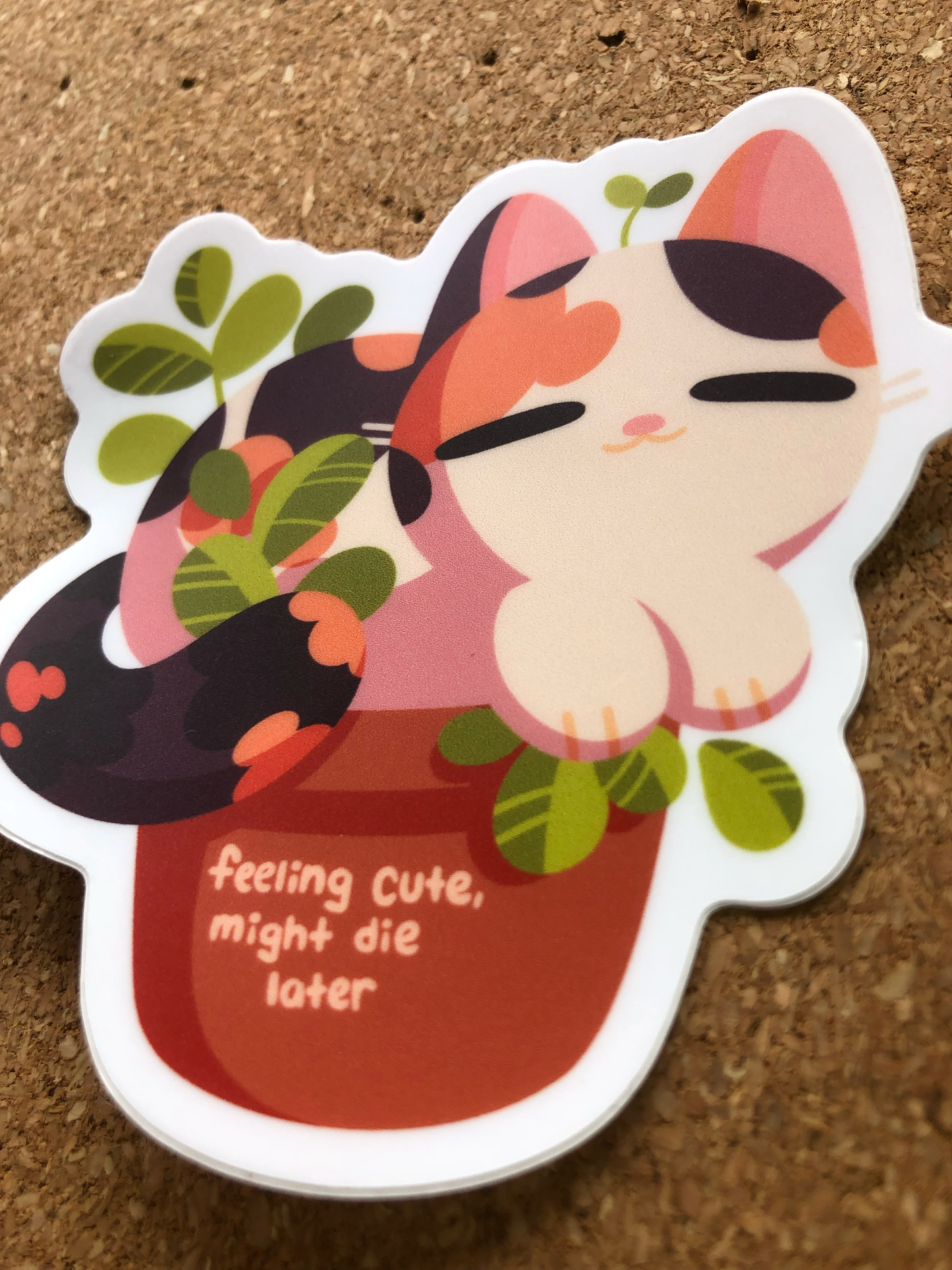 feeling cute sticker